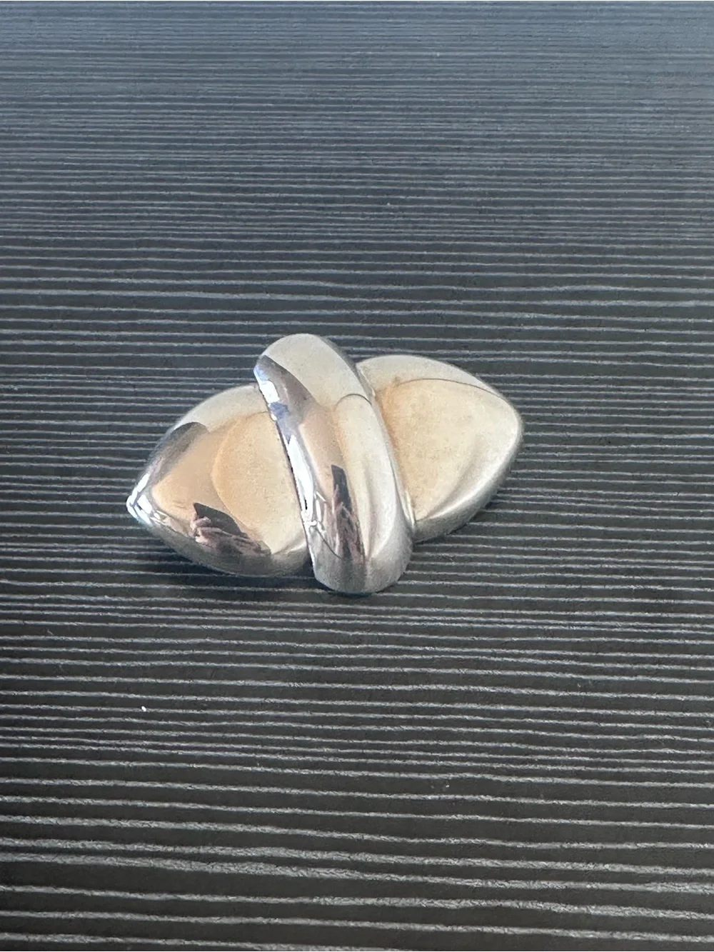 Vintage MCM Sterling Silver Minimalistic Sculptural Brooch